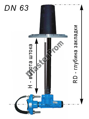 Комплект для врезки в магистральный трубопровод с переходом на DN63