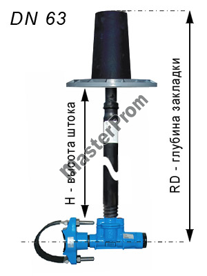 Комплект для врезки в магистральный трубопровод с переходом на DN63